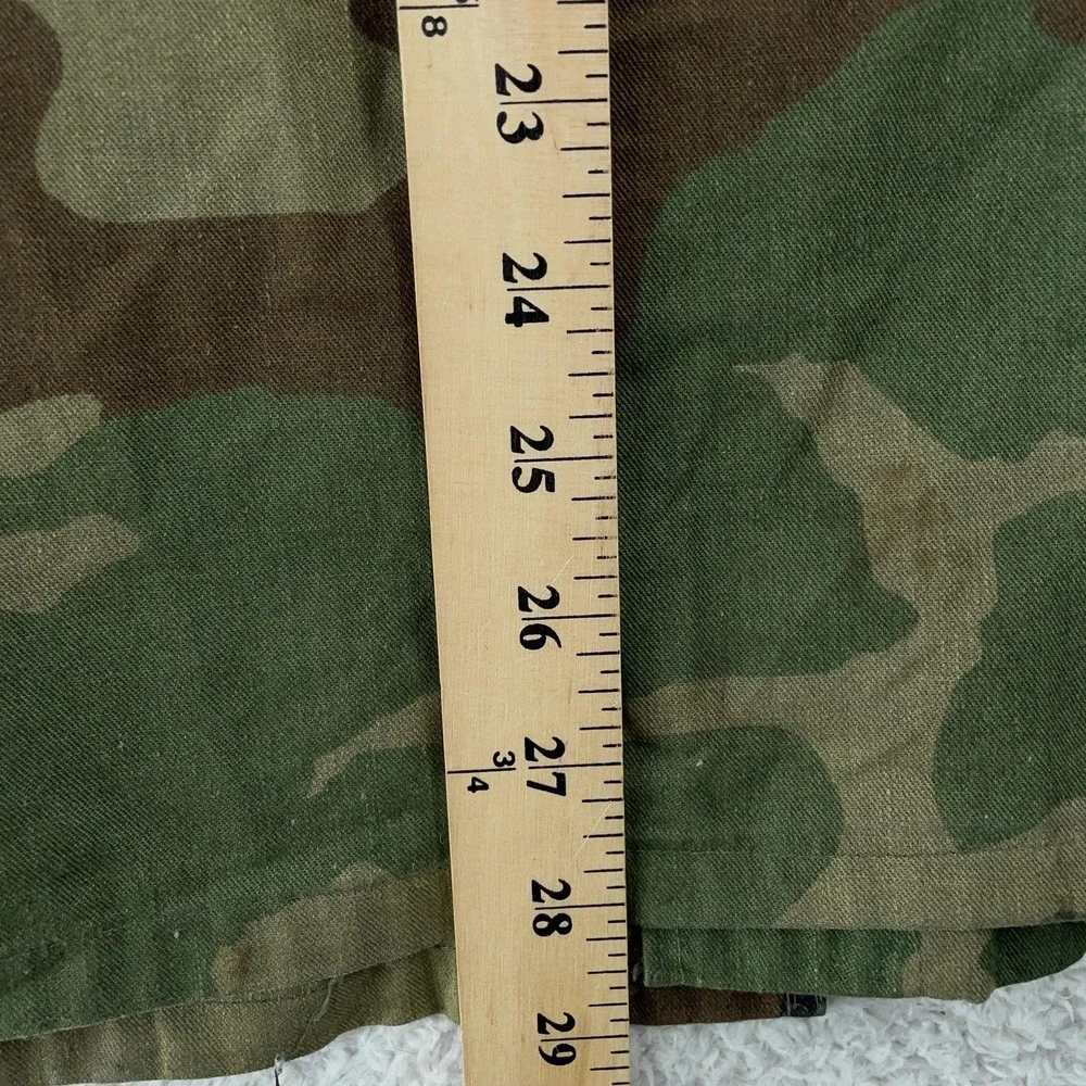 Vintage U.S.‎ Army Jacket Mens Small Regular Woodland Camo BDU Combat Coat 80s